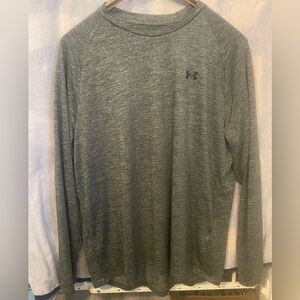 Under Armour Men's Heathered Gray Long Sleeve Tee NWOT Men’s XL